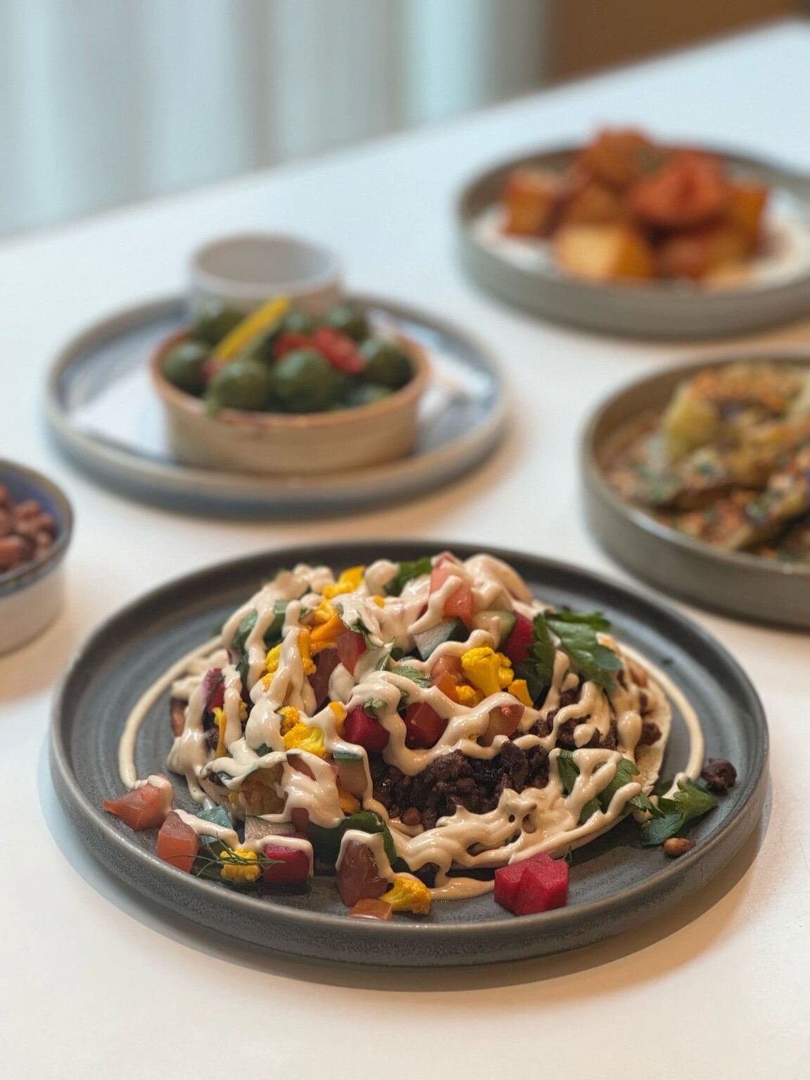 a la carte menu including favourites such as cauliflower, shawarma and dips